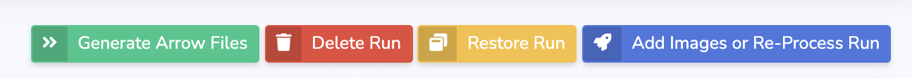 Pipeline Run action buttons.
